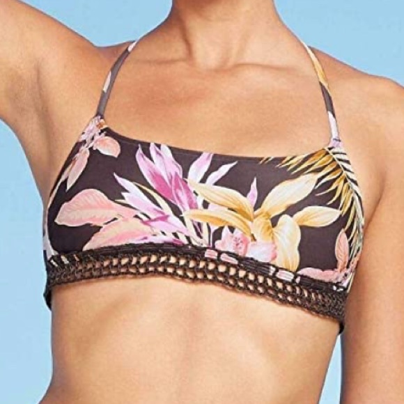 Xhilaration Other - Bralette Bikini Top - XhilarationMulti Floral Small